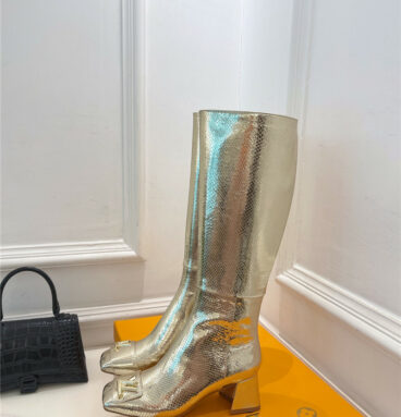 louis vuitton LV new V-shaped chunky heel boots