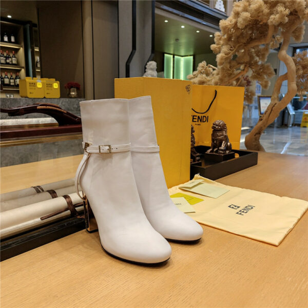 fendi electroplated high heel ankle boots