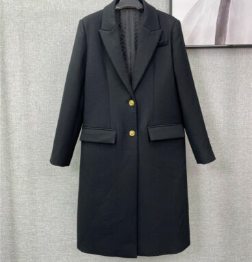 versace new slim fit wool coat