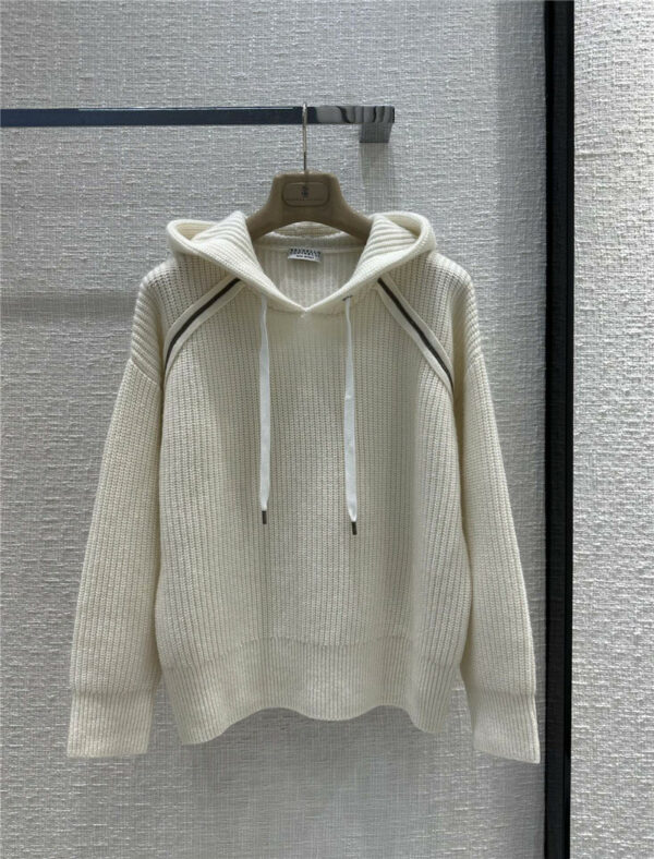 Brunello Cucinelli hooded cashmere-knit sweater