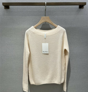 MaxMara one-shoulder cashmere-knit sweater
