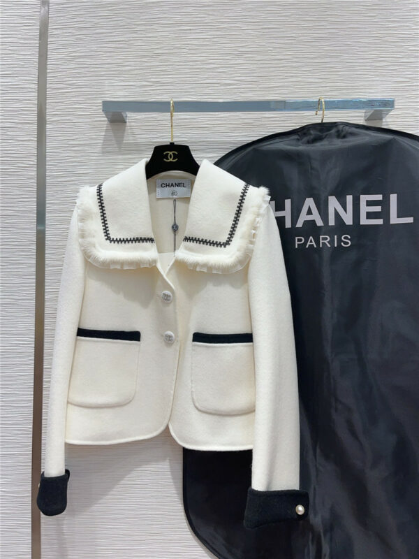 Chanel wool + mink coat