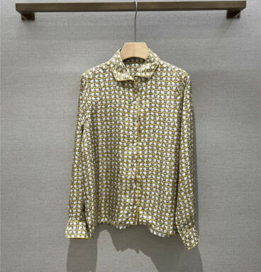 MaxMara silk-twill lapel shirt