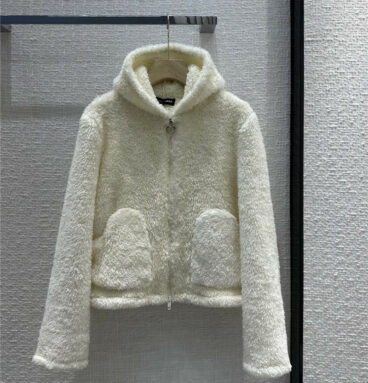 Balenciaga Hooded Bear Ear Fur Coat
