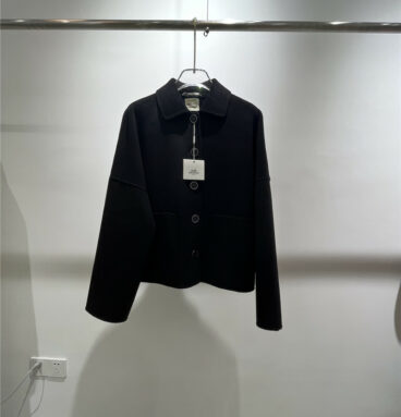 Hermès new double-sided cashmere coat coat