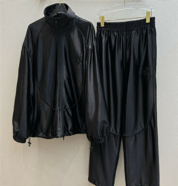 alexander wang cool metal texture assault sports suit