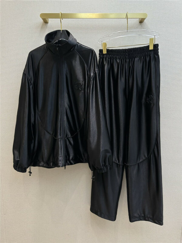 alexander wang cool metal texture assault sports suit