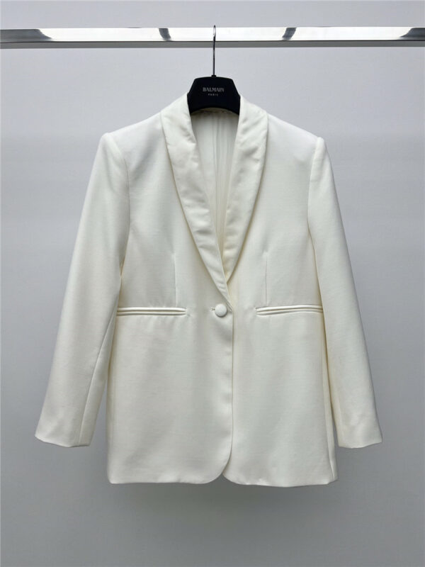 the row cream white suit