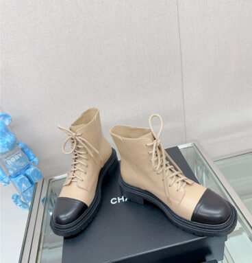 chanel platform martin ankle boots