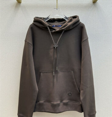 Dior new coffee color hooded space cotton sweater