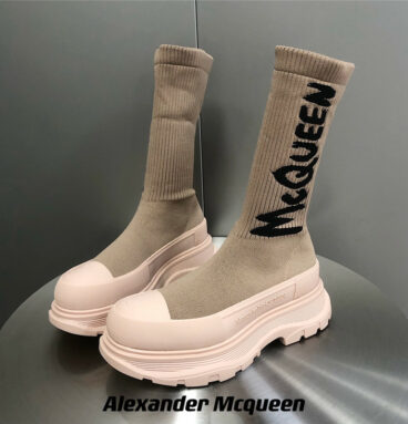 Alexander mcqueen platform socks shoes