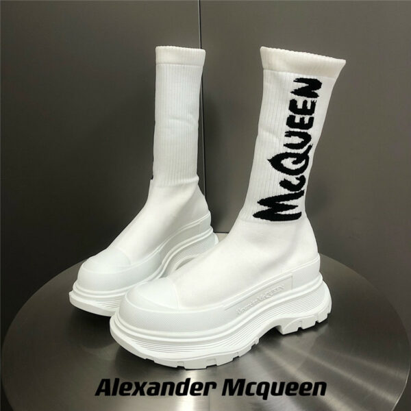 Alexander mcqueen platform socks shoes