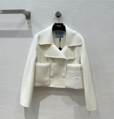 prada reversible cashmere cropped coat