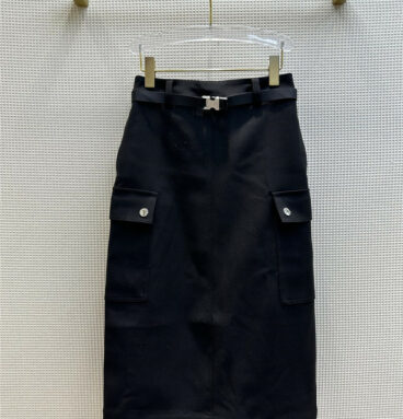 fendi utility style high waist A line skirt