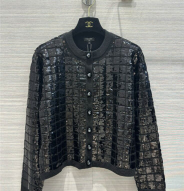 chanel double layer cashmere knitted cardigan