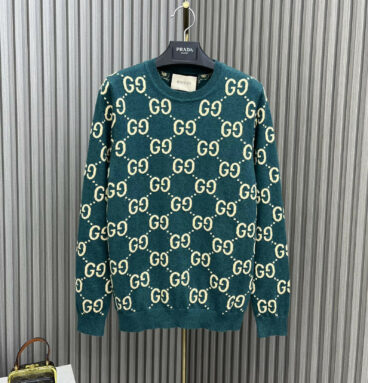 gucci round neck knitted sweater