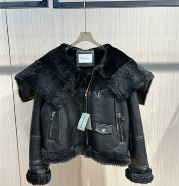 Balenciaga fur coat