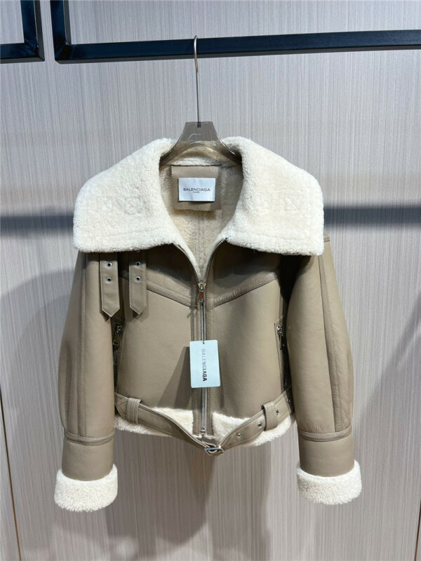 Balenciaga fur coat