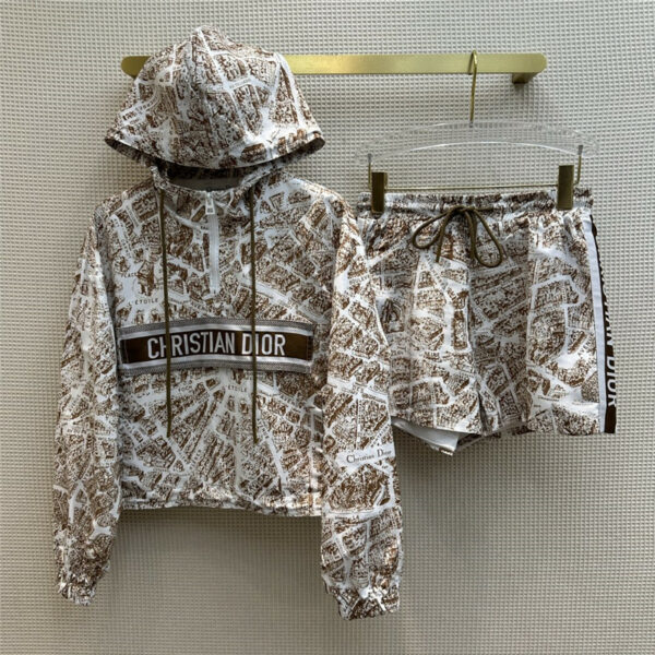 dior map hooded assault suit