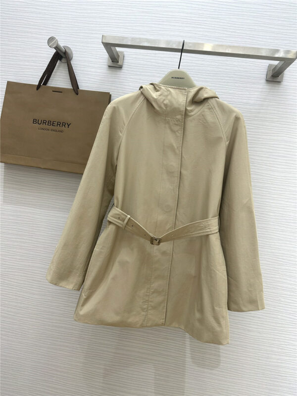 Burberry cotton faille trench coat
