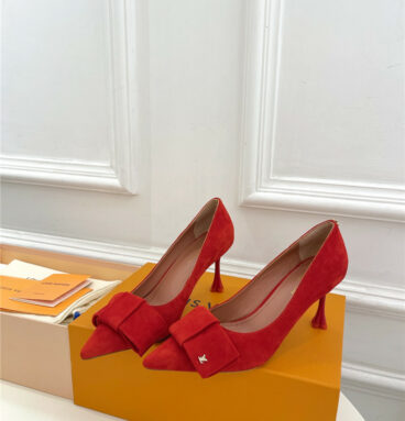 louis vuitton LV bowknot pointed shoes