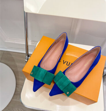 louis vuitton LV bowknot pointed shoes