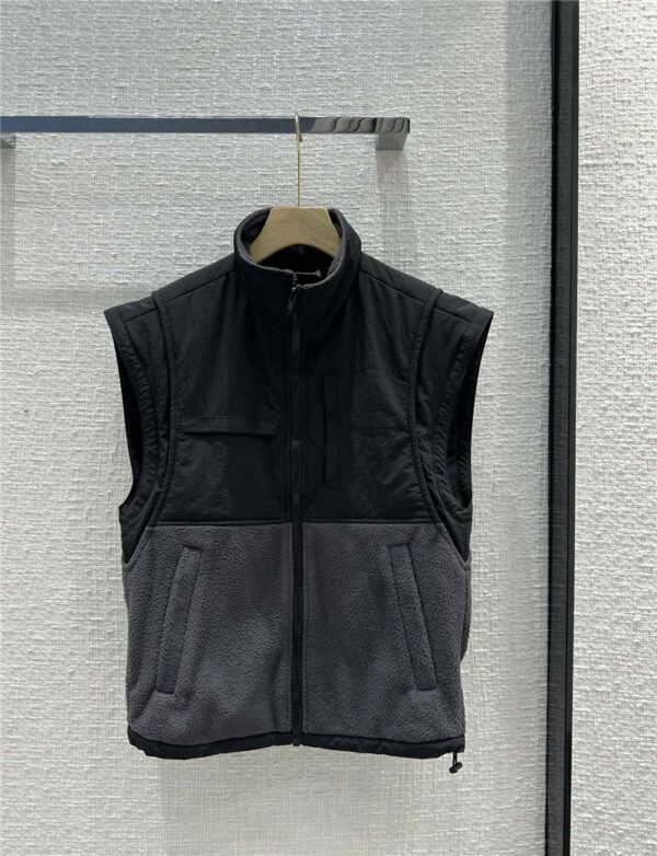 alexander wang fleece zip-up vest jacket