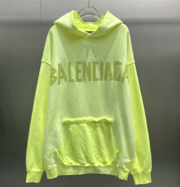 Balenciaga new tape logo terry hooded sweatshirt