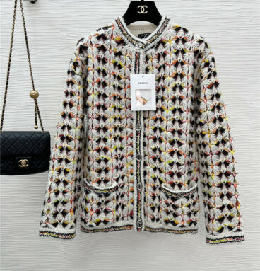 chanel novice workshop series knitted cardigan