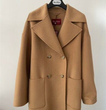MaxMara double-breasted pure cashmere coat
