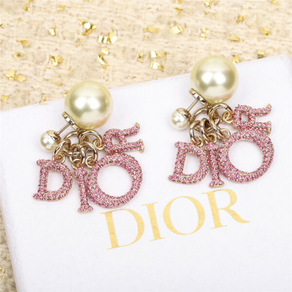 dior large and small pearl earrings