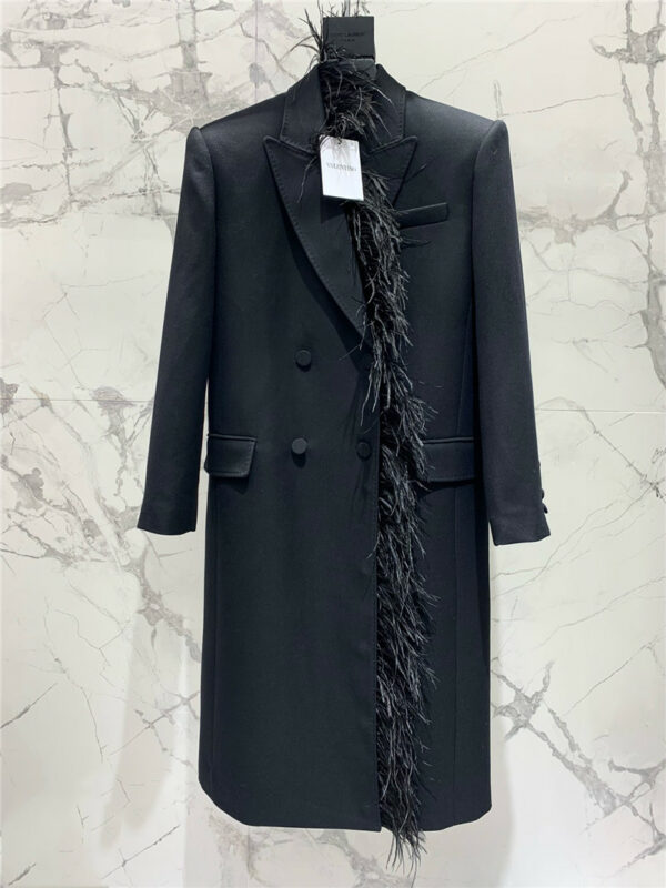 valentino haute couture series ostrich hair coat