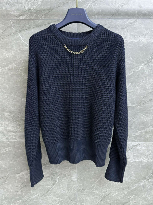 louis vuitton LV chain knitted sweater