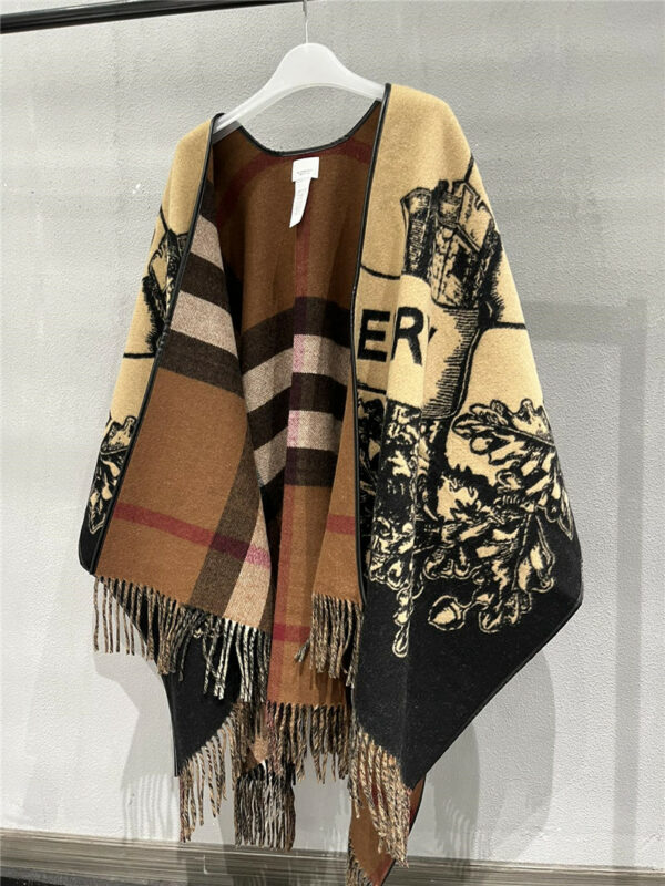 Burberry shawl cape