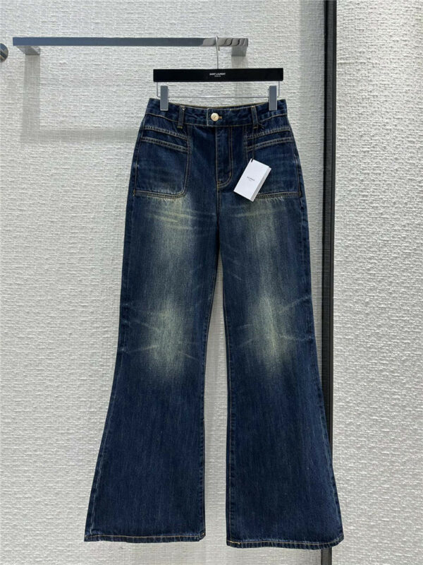 Balmain high-waisted flared jeans