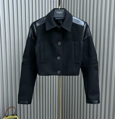prada patchwork leather jacket