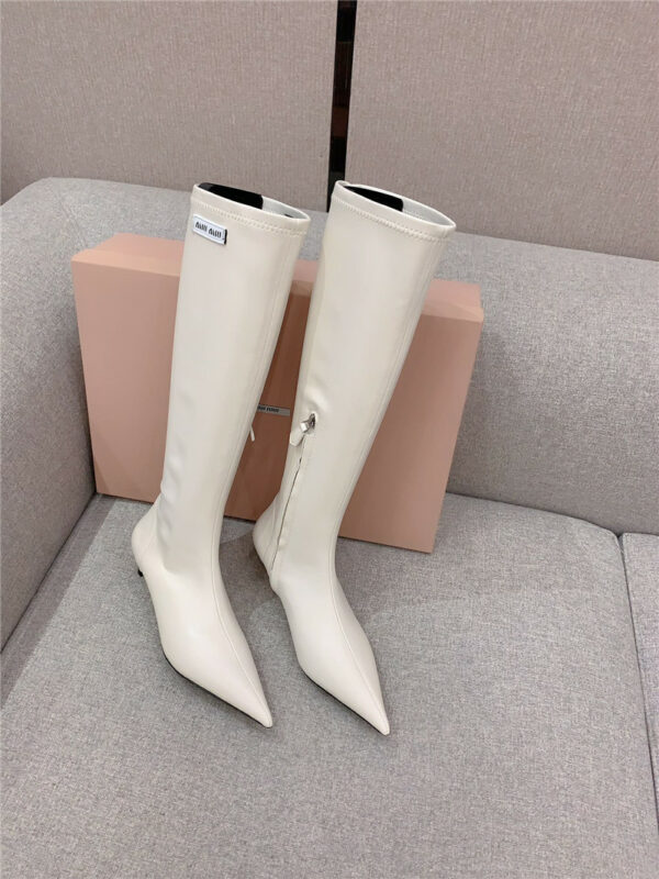 miumiu new pointed toe high heel elastic sock boots