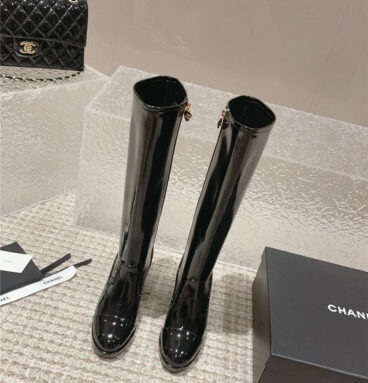 chanel catwalk platform high heel boots