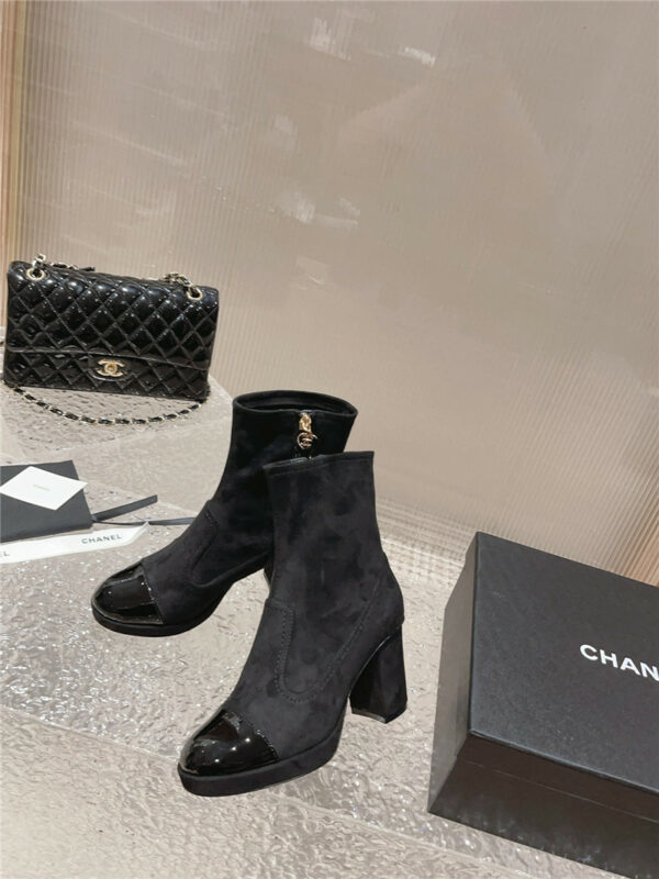 chanel catwalk platform high heel boots