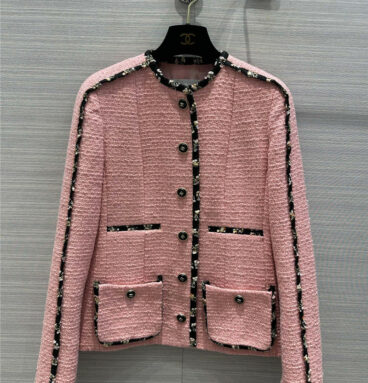 Chanel plum pink high-end lace color small jacket