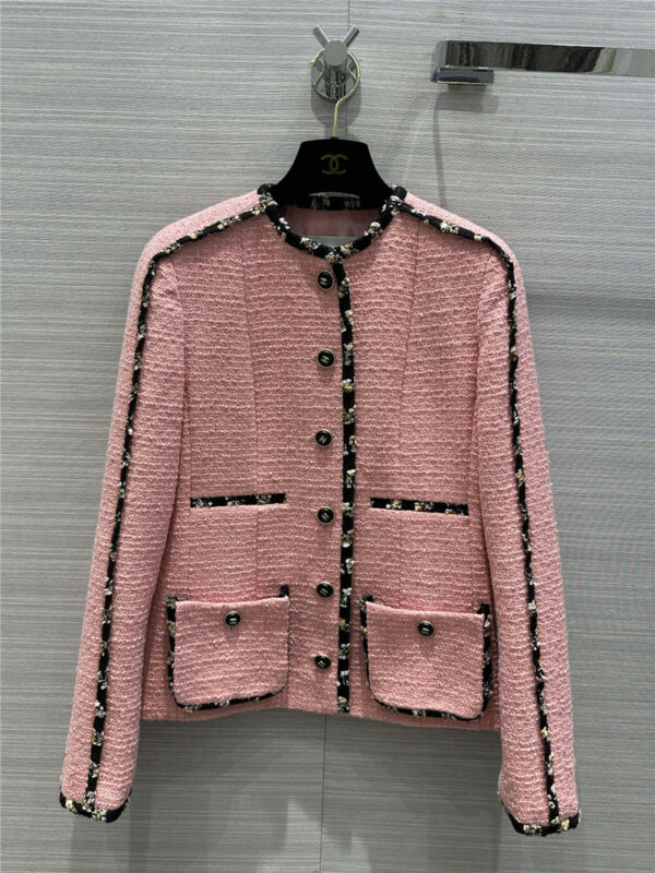 Chanel plum pink high-end lace color small jacket