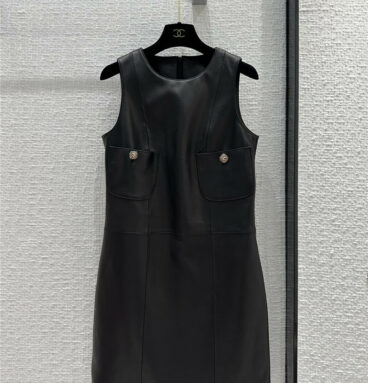 chanel new sweet cool style black tank top