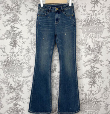chanel new autumn and winter bootcut jeans