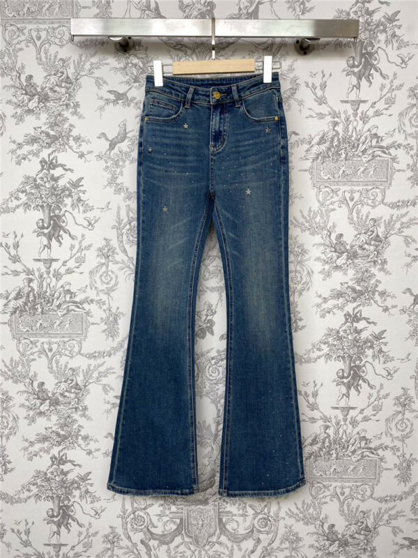 chanel new autumn and winter bootcut jeans