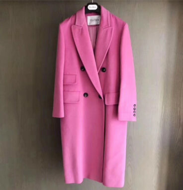 MaxMara catwalk pink and purple coat