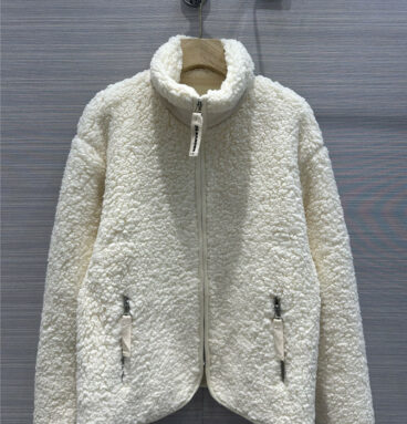 jil sander pure cotton plush jacket