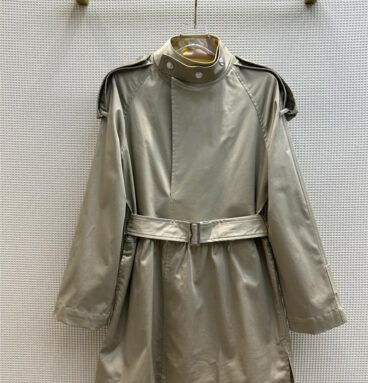 Burberry stand collar trench coat dress