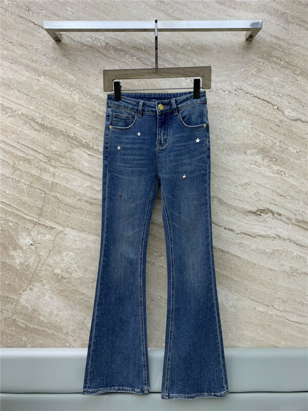 chanel flared jeans