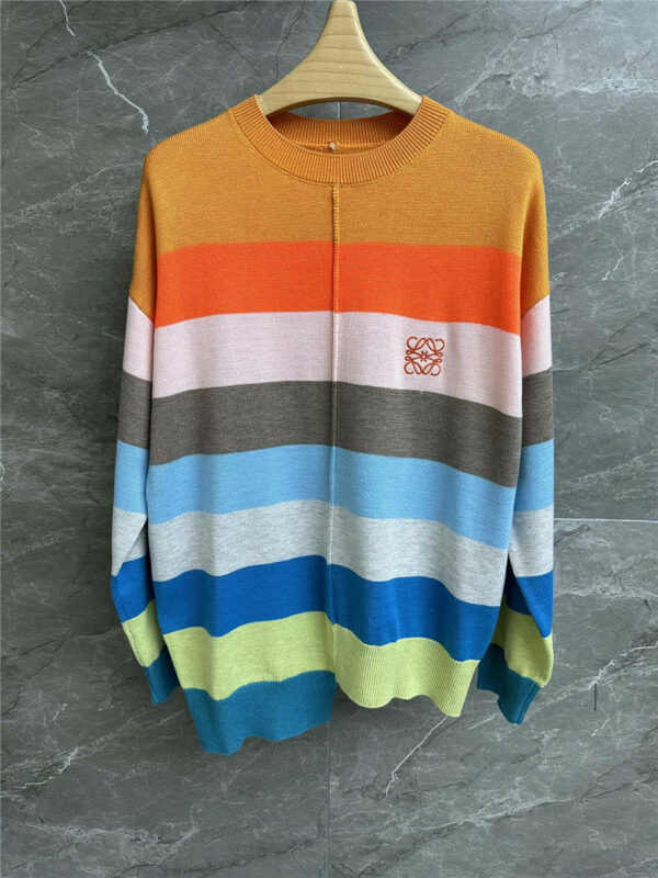 loewe striped sweater