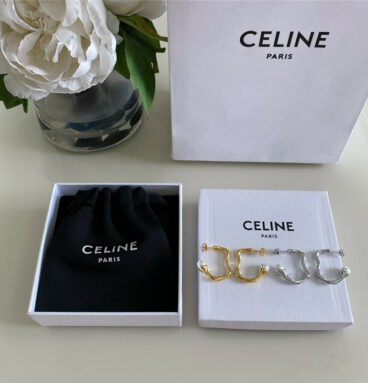 celine curve pearl earrings